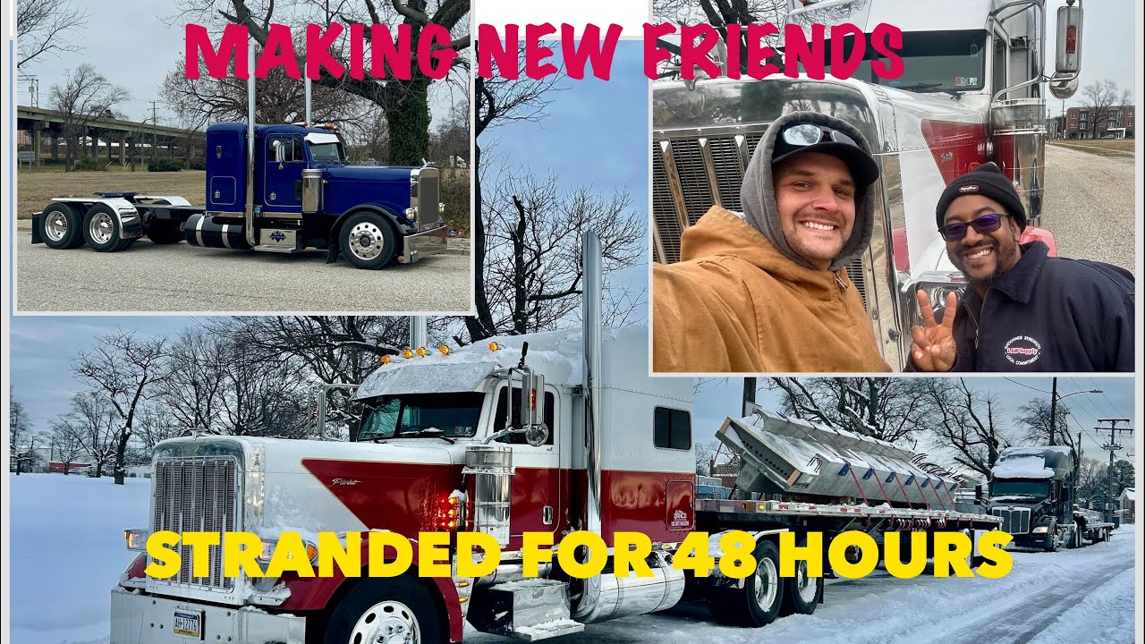 Trucking vlog   Stranded in Virginia for 48 hours The life of a trucker 🇺🇸
