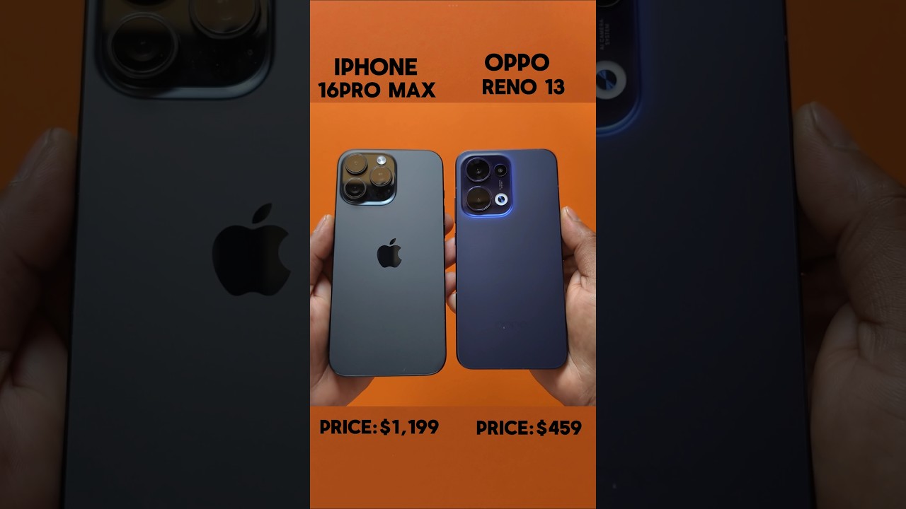 iphone 16 pro max Vs Oppo Reno 13 Speed test comparison #shortfeed #shorts