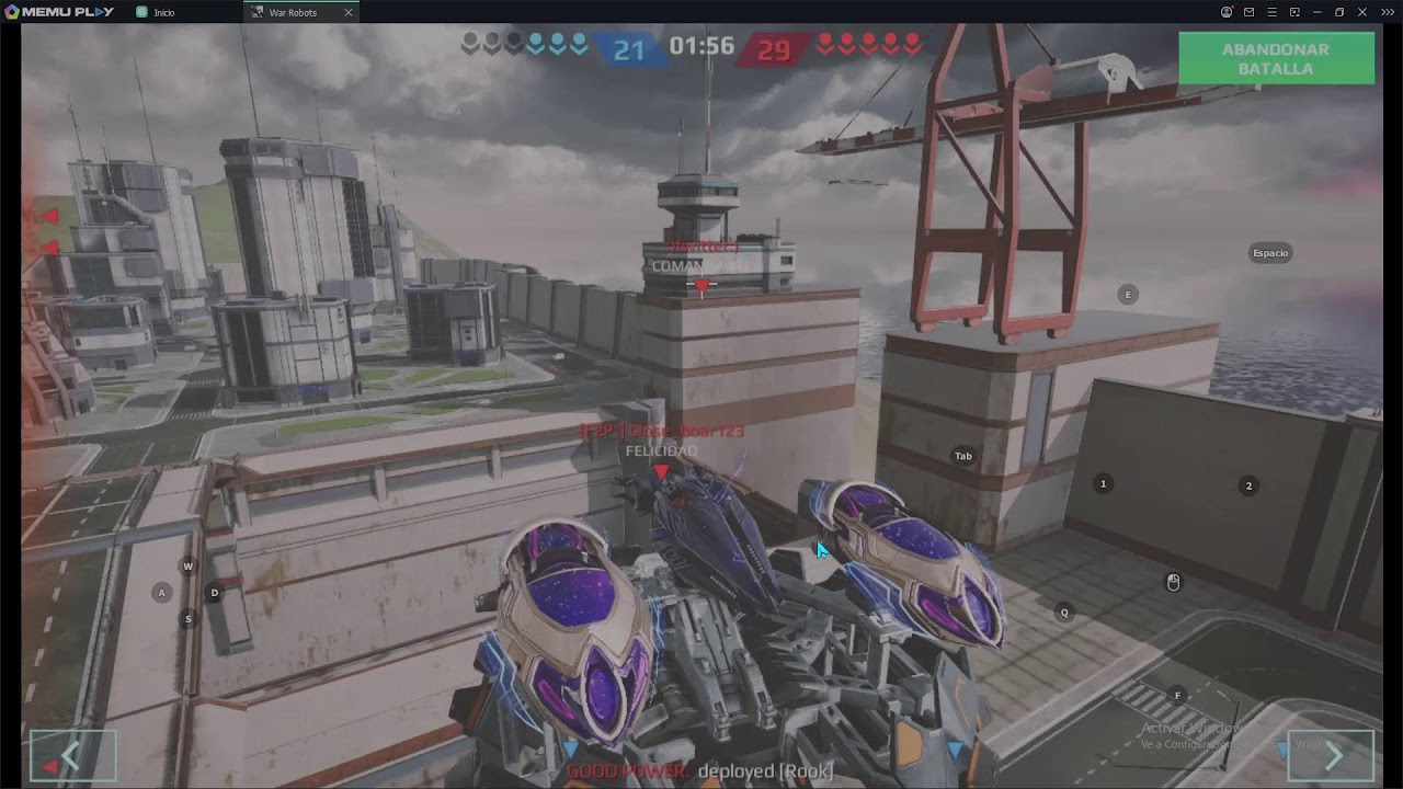 jugando war robots tratando de subir a diamante 1