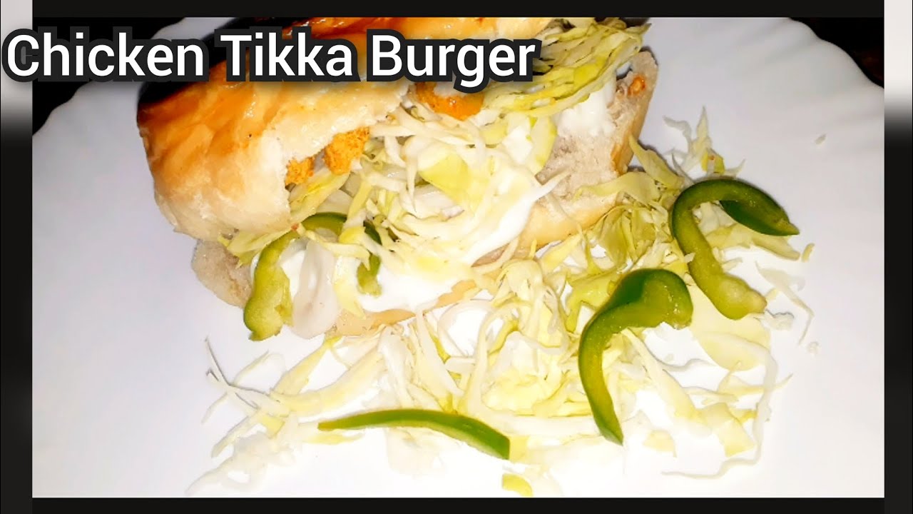 Chicken Tikka Burger Recipe|Unique Chicken Recipe||Kids Lunch Idea||Street Food Food Fusion