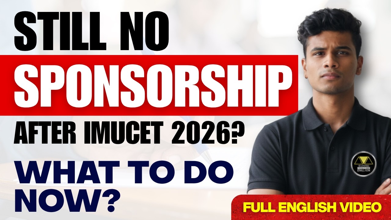 No Sponsorship After IMUCET 2026? What To Do? What Are The Options?