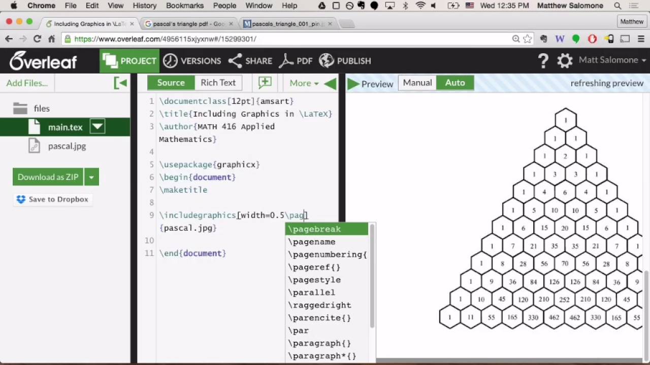 416.9X Including Images in LaTeX / Overleaf