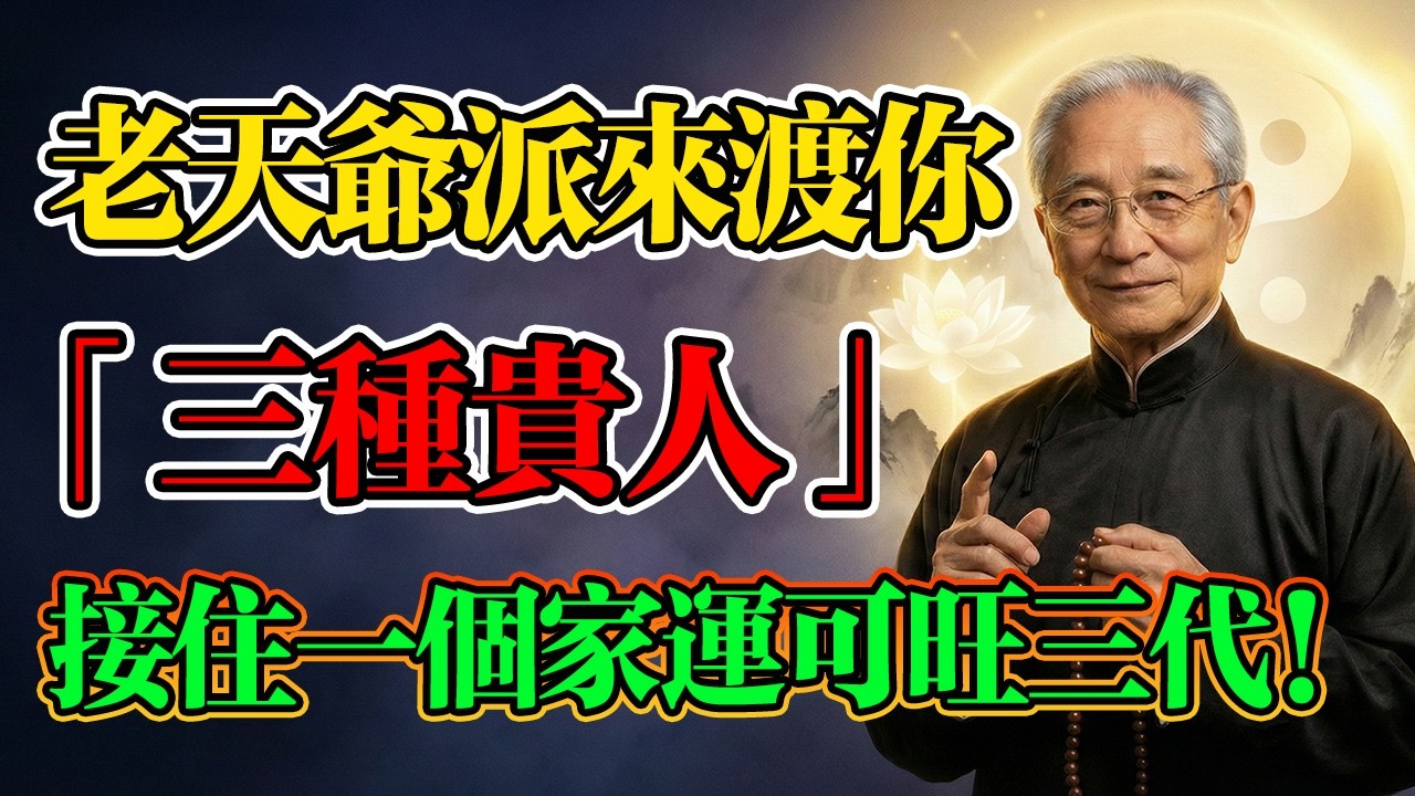 南懷瑾：命裏出現的這3種人，是老天爺派來渡你的貴人！接住一個不僅改命，還能福澤三代！#南懷瑾 #命由心轉 #佛學智慧 #因果業力 #改變命運 #因果 #命理 #佛學 #佛法