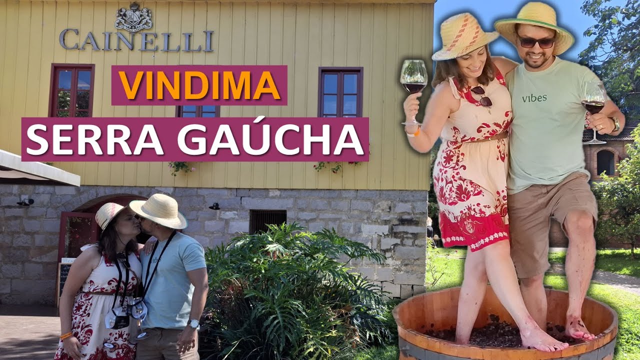 Vindima e Pisa das Uvas em Bento Gonçalves-RS - Vinícola Cainelli
