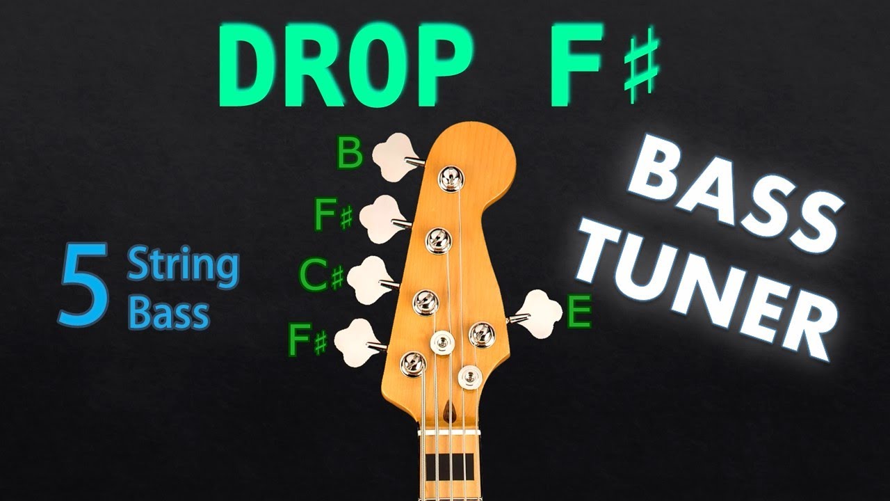 DROP F# - 5 STRING BASS Tuning (Tuner)