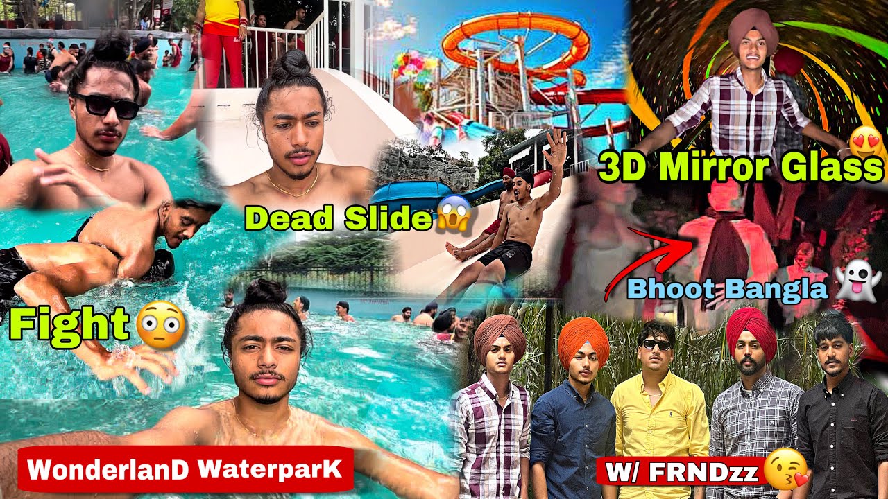 JALANDHAR WONDERLAND WATERPARK- FUN & ENJOYMENT W/FrndZ 🚀 2025 DANGEROUS SLIDES 🛝😳 GAGAN GOINDWAL 🐍