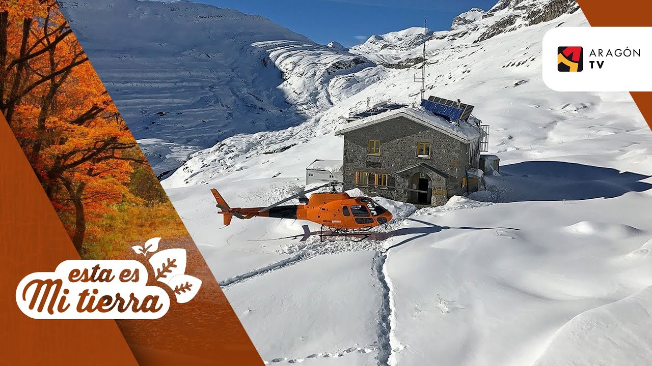 Nieve hasta la cintura en el refugio de Góriz