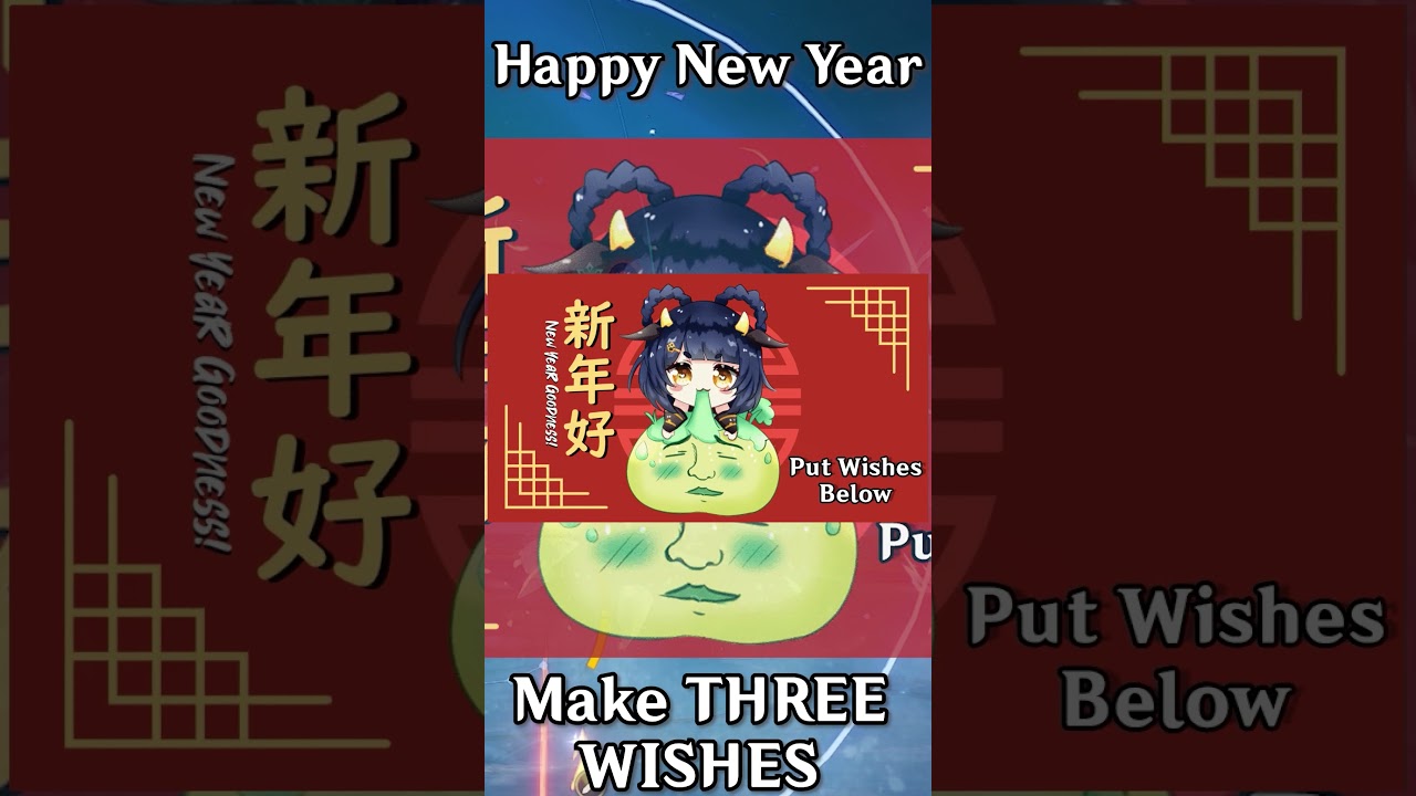 GENSHIN LUNAR NEW YEAR WISHES! #Shorts