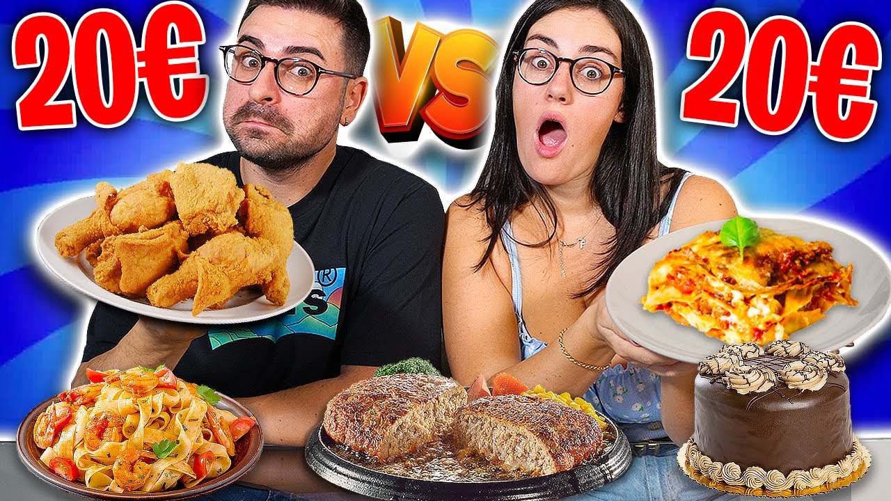 20€ A TESTA: chi cucina il MENÙ MIGLIORE?! GiampyTek vs la Mia Ragazza