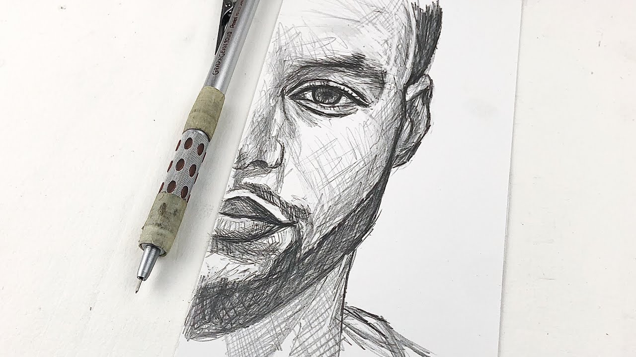 How to Draw Steph Curry: Step by Step (ONE PENCIL)