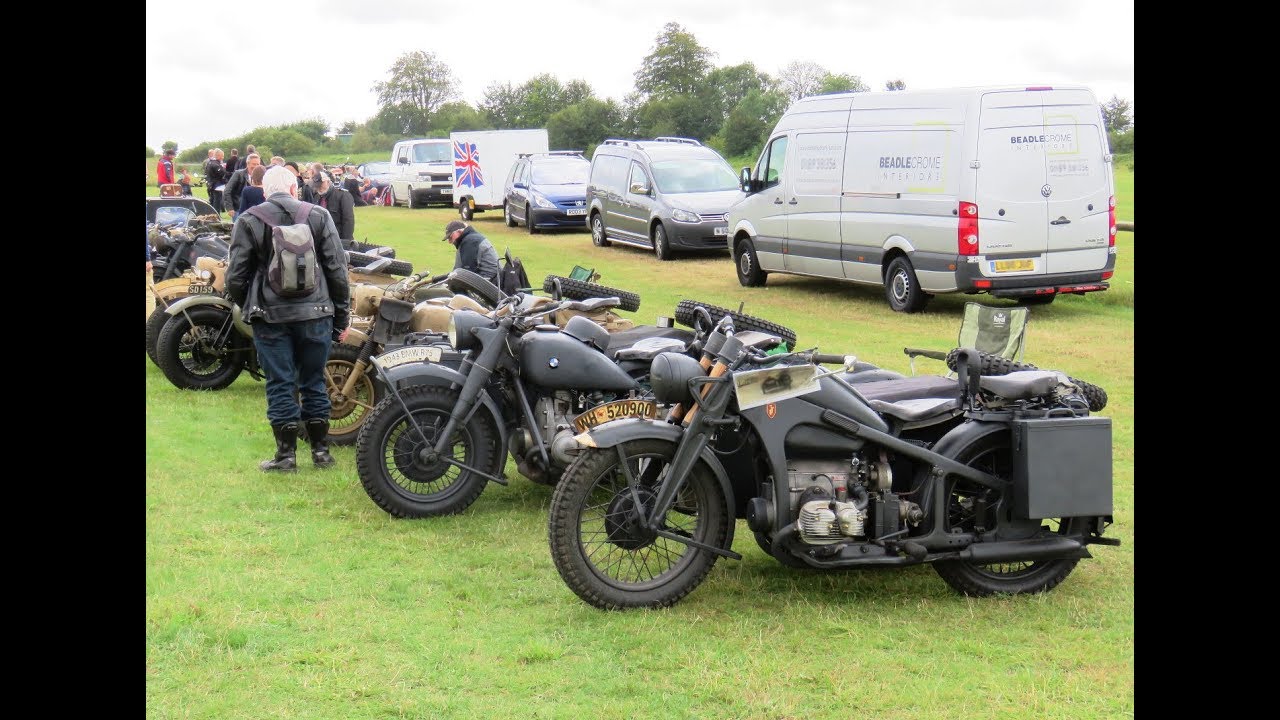 Вермахт в Англии — модельный ряд мотоциклов Zundapp KS750, KS600, BMW R75 и Harley WLA.