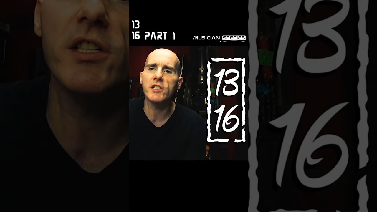 13/16 Time Signature Quick Part 1 #oddtimesignatures  #oddtimesignature #oddmeter #13/16