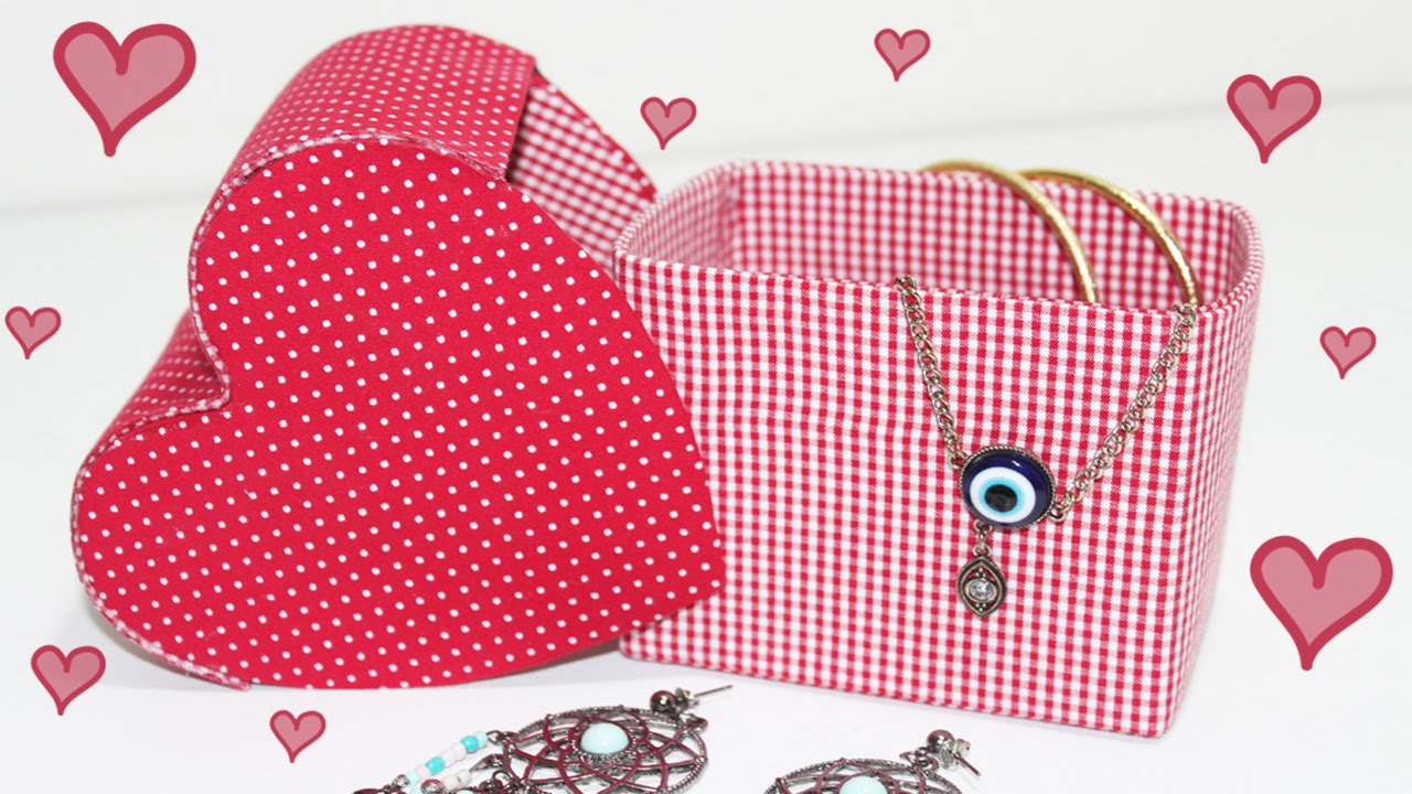 DIY -  Caixa Coração feita com Caixa de Leite  - Segredos de Aline