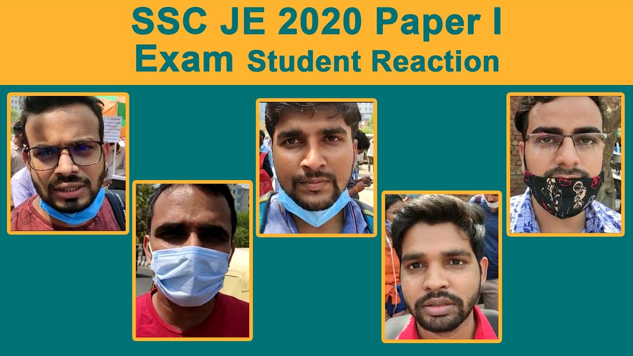 SSC JE 2020 Exam Analysis and Student Reaction Video