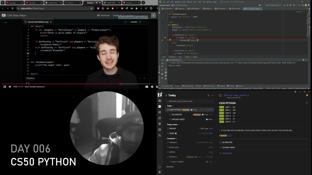 CS50 PYTHON DAY 006