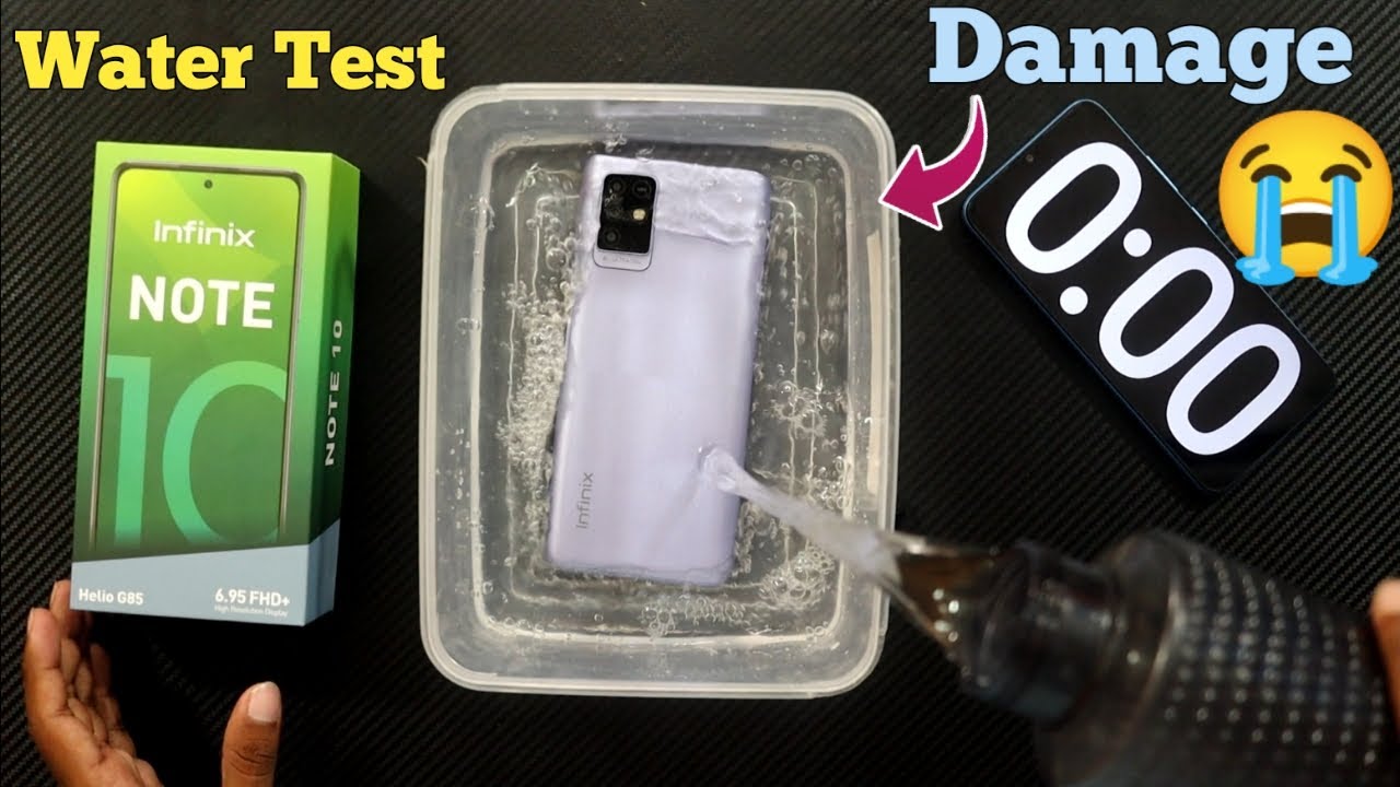 Infinix Note 10 Water Test But Damage😭 || Infinix Note 10 Durability Test