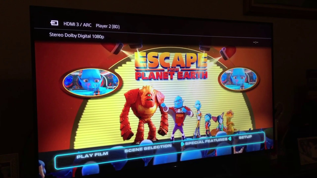 Escape from Planet Earth - DVD Menu Walkthrough - Of Australia