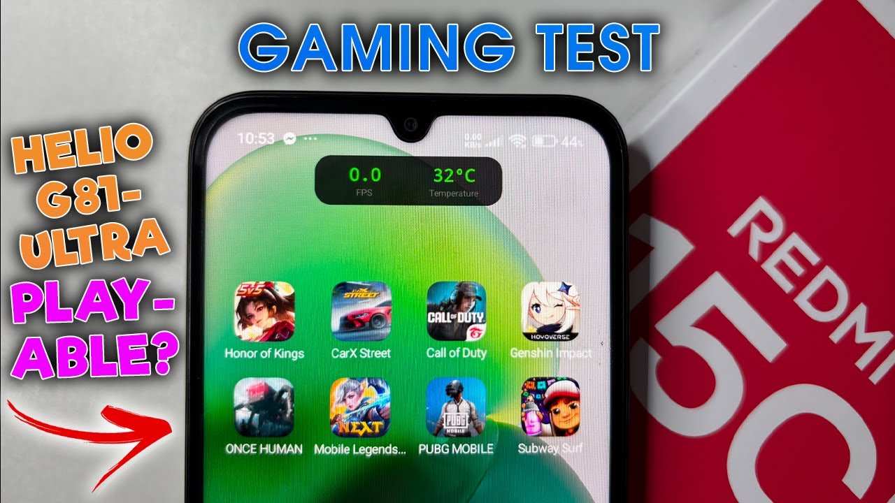 ИГРОВОЙ ТЕСТ НА REDMI 15C (8/256) | HELIO G81 — Ультрапроизводительность (падение FPS, разрядка Б...