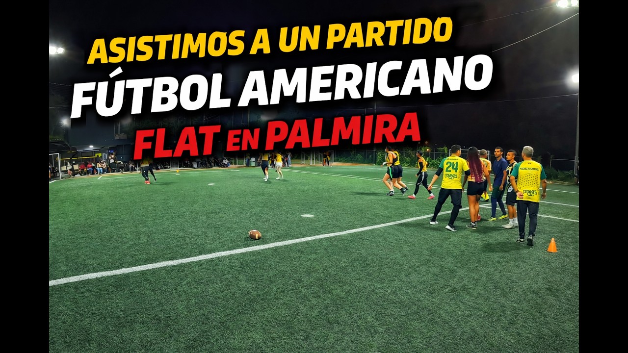 asistimos a un partido de futbol americano flat
