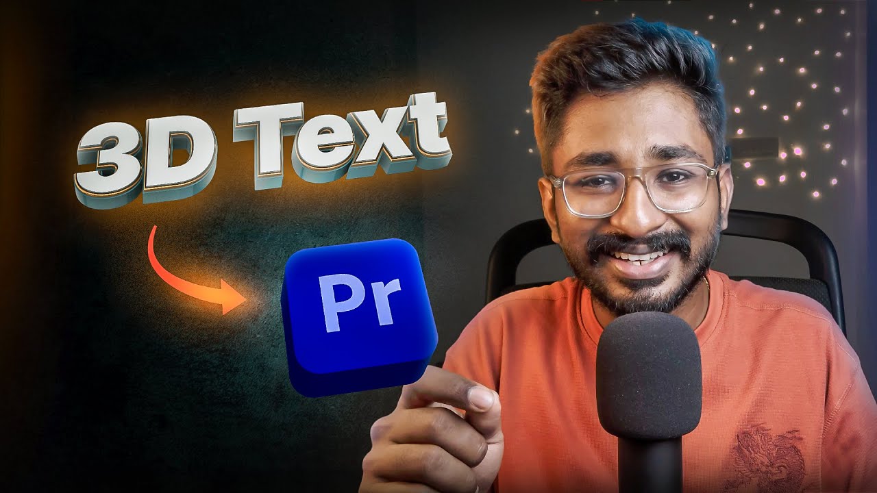 Premiere Proல எப்படி 3D Text Animation create பண்ணுறது?