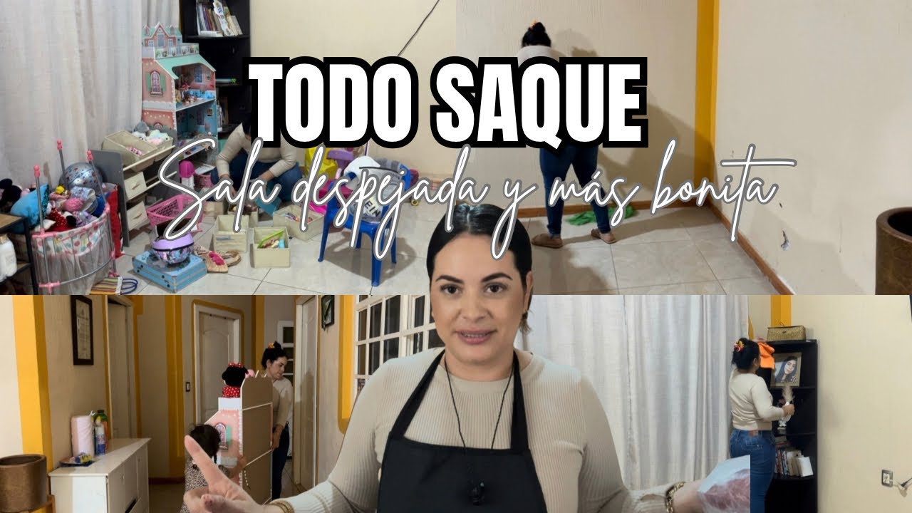 Rutina☀️descuide mi casa por estar en el hospital. Sacudí e hice cambios en mi sala , adiós a todo ✅