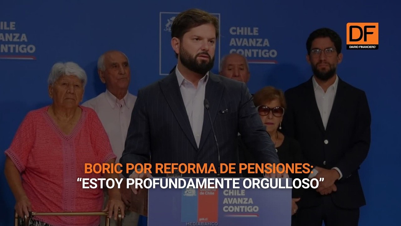 Boric por reforma de pensiones: “Estoy profundamente orgulloso”