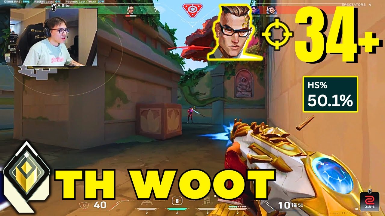 34 ELIMS! TH WO0T 50.1% HEADSHOT IN #40 RADIANT WITH CHAMBER!!