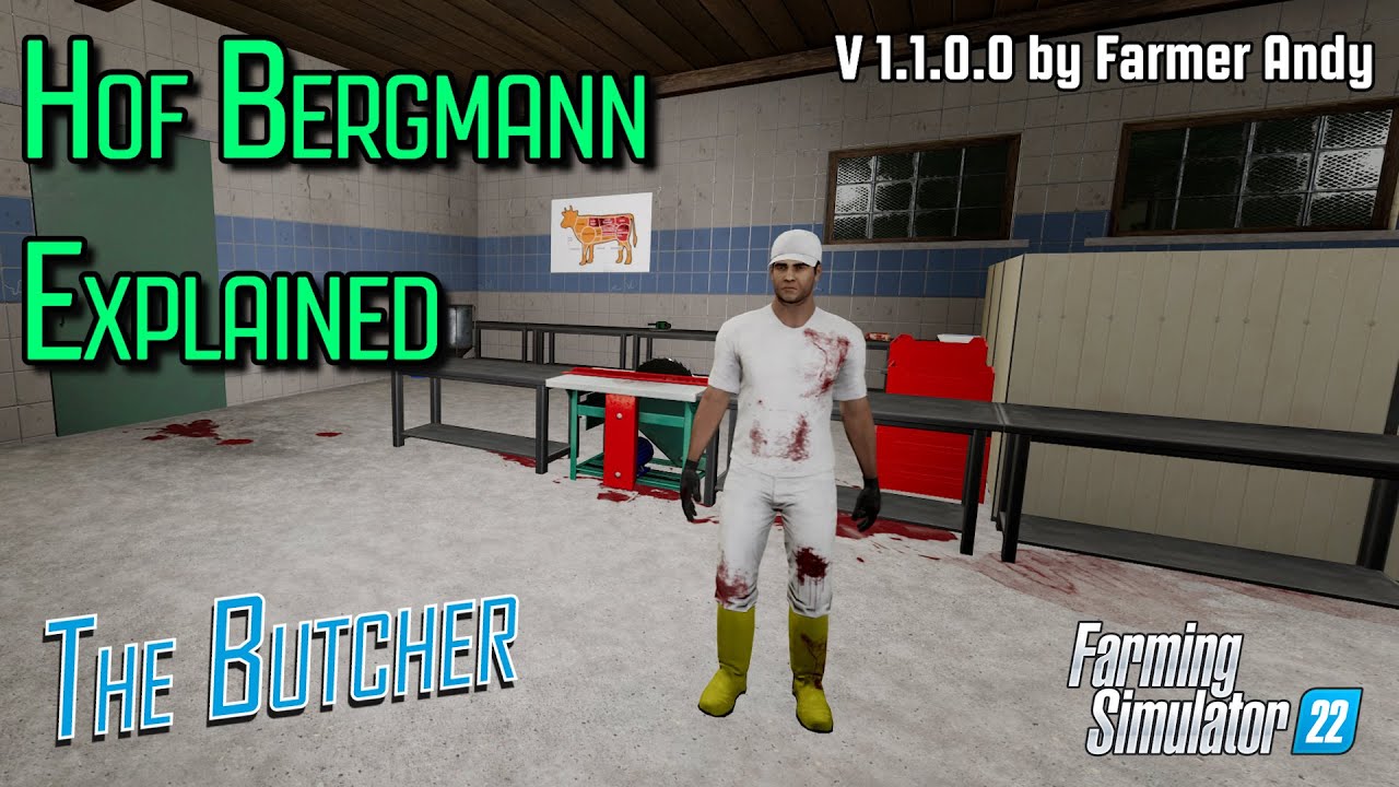 ❓ FS22 Hof Bergmann Explained ❓ The Butcher Making meats from our animals
