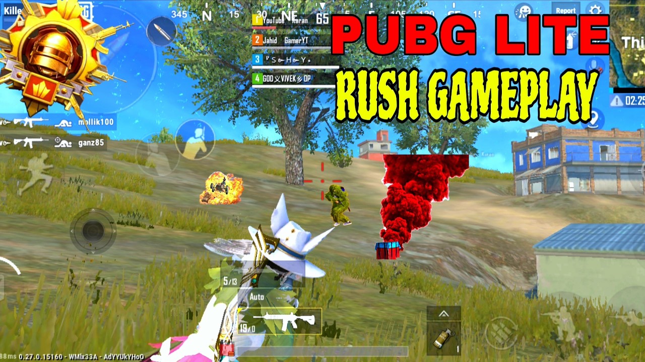 PUBG LITE LIVE STEAMER 😺 1v4  SOLO VS SQUAD FULL RUSH GAMEPLAY  😍