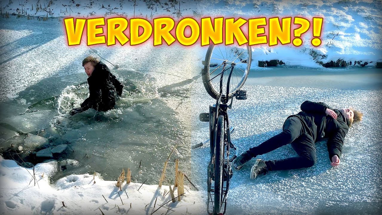 MET FIETS DOOR IJS ZAKKEN!!! (GAAT FOUT)