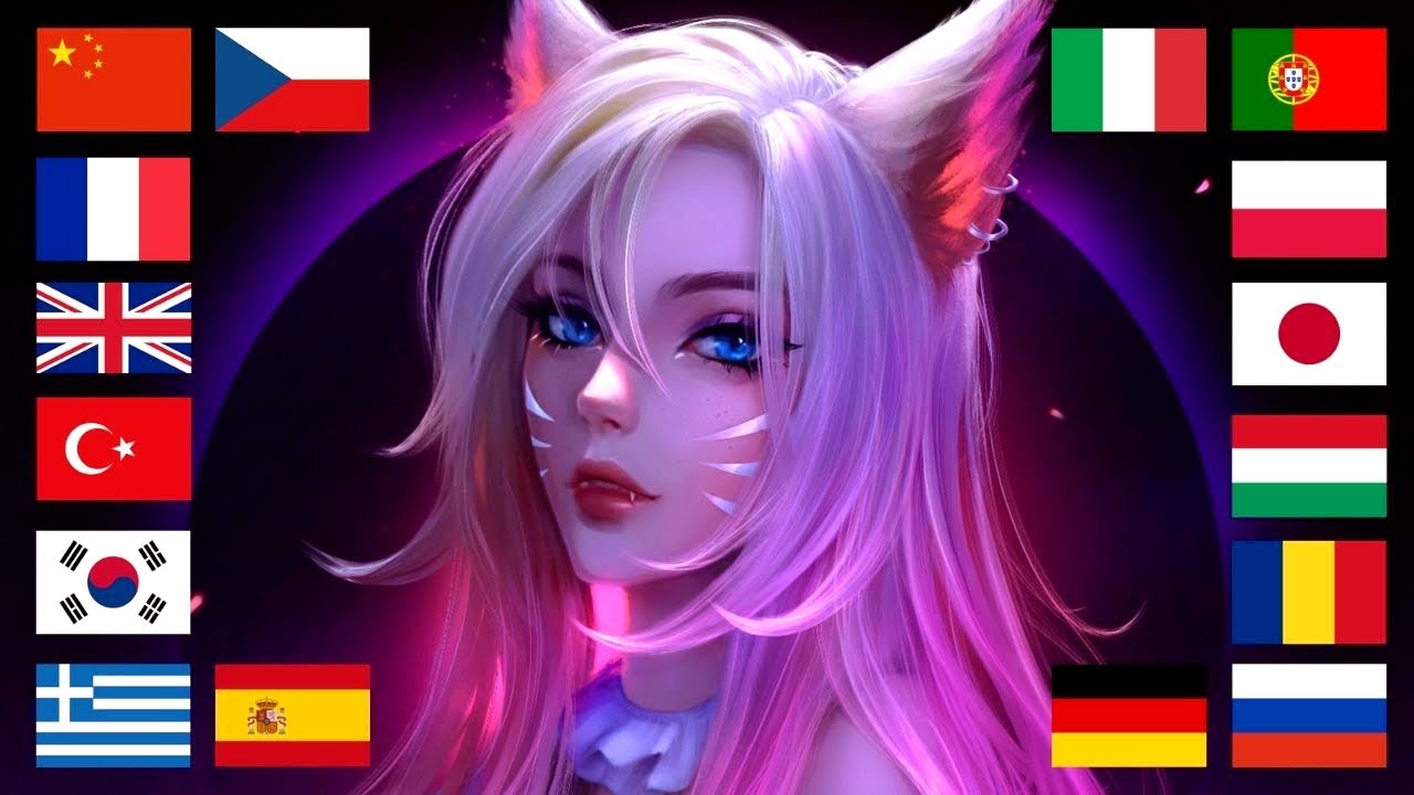 LoL Ahri Voices ►1 League of Legends All 16 Languages
