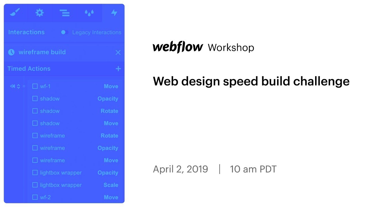 Web design speed build challenge