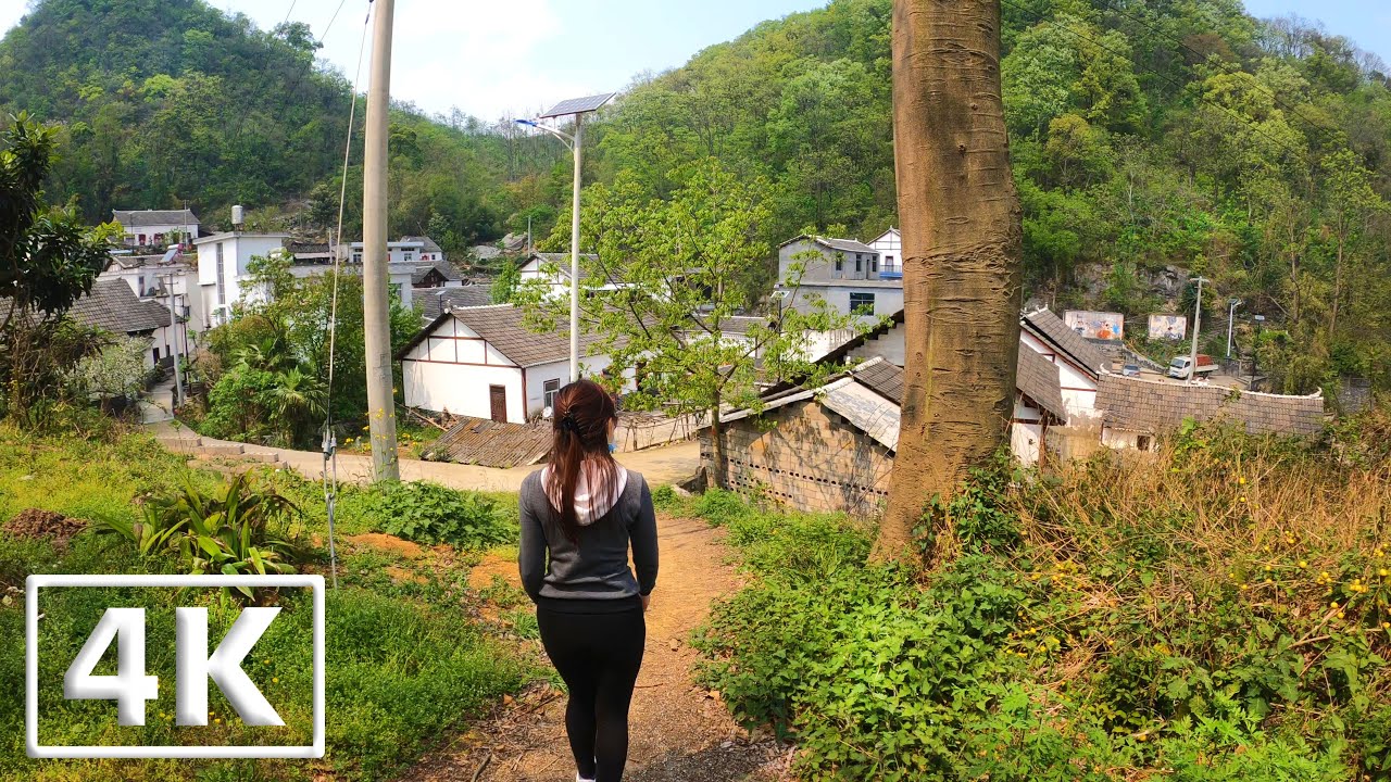 【4K】BEAUTIFUL CHINA - Walking Tour China - Rural China - Relaxation Ambience - Ultra HD (60fps)