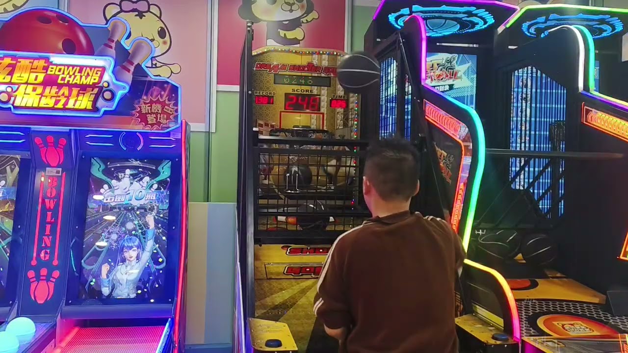 20260120@大坪林佳瑪老虎歡樂世界黃金飛洛力投籃機5顆🏀換球前剛好720分程度