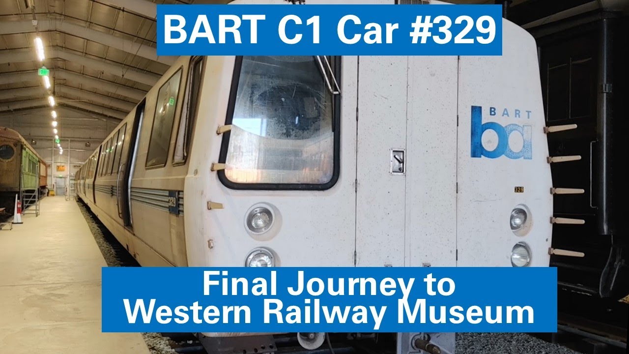 BART C1 Car 329: Journey to Museum