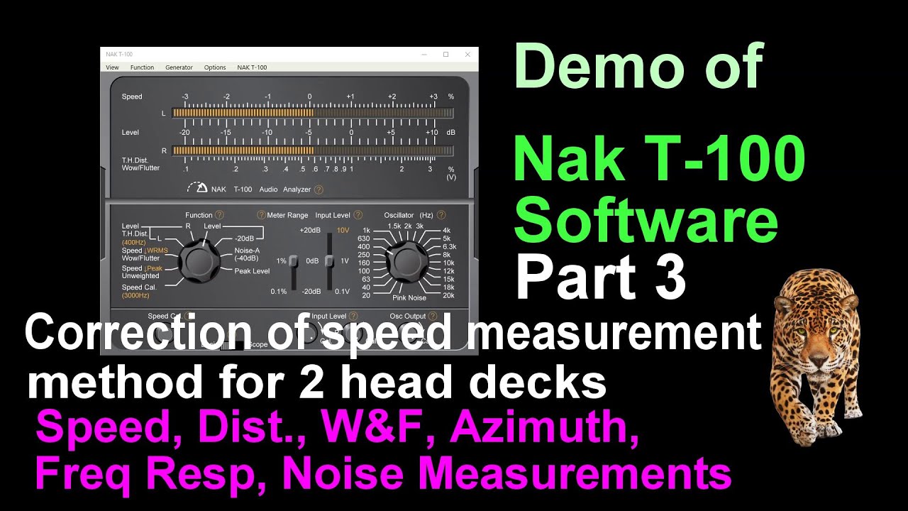 Nak T 100 Part 3 . Correction to Speed test method