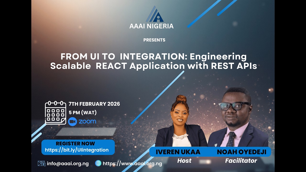 From UI to Integration: Engineering Scalable REACT Applications with REST APIs - Mr Noah Oyedeji