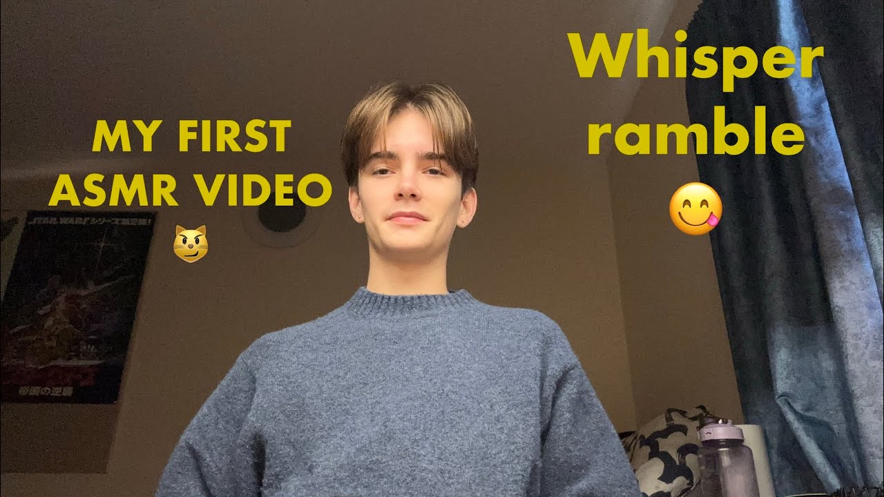 MY FIRST ASMR VIDEO!!!!!! (Whisper ramble + tapping)