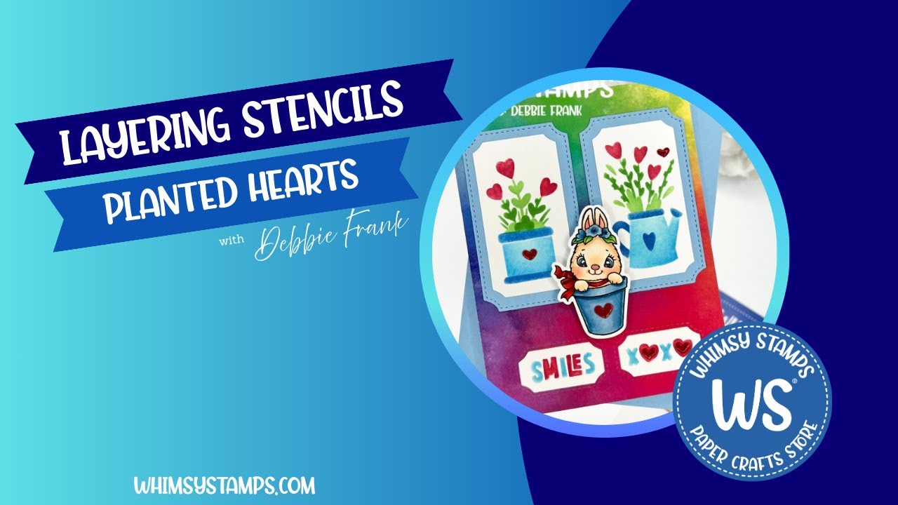 Planted Hearts Layering Stencil