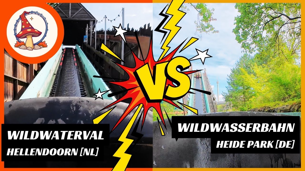 Wildwaterval VS Wildwasserbahn (MACK Log Flumes in Hellendoorn and Heide Park)
