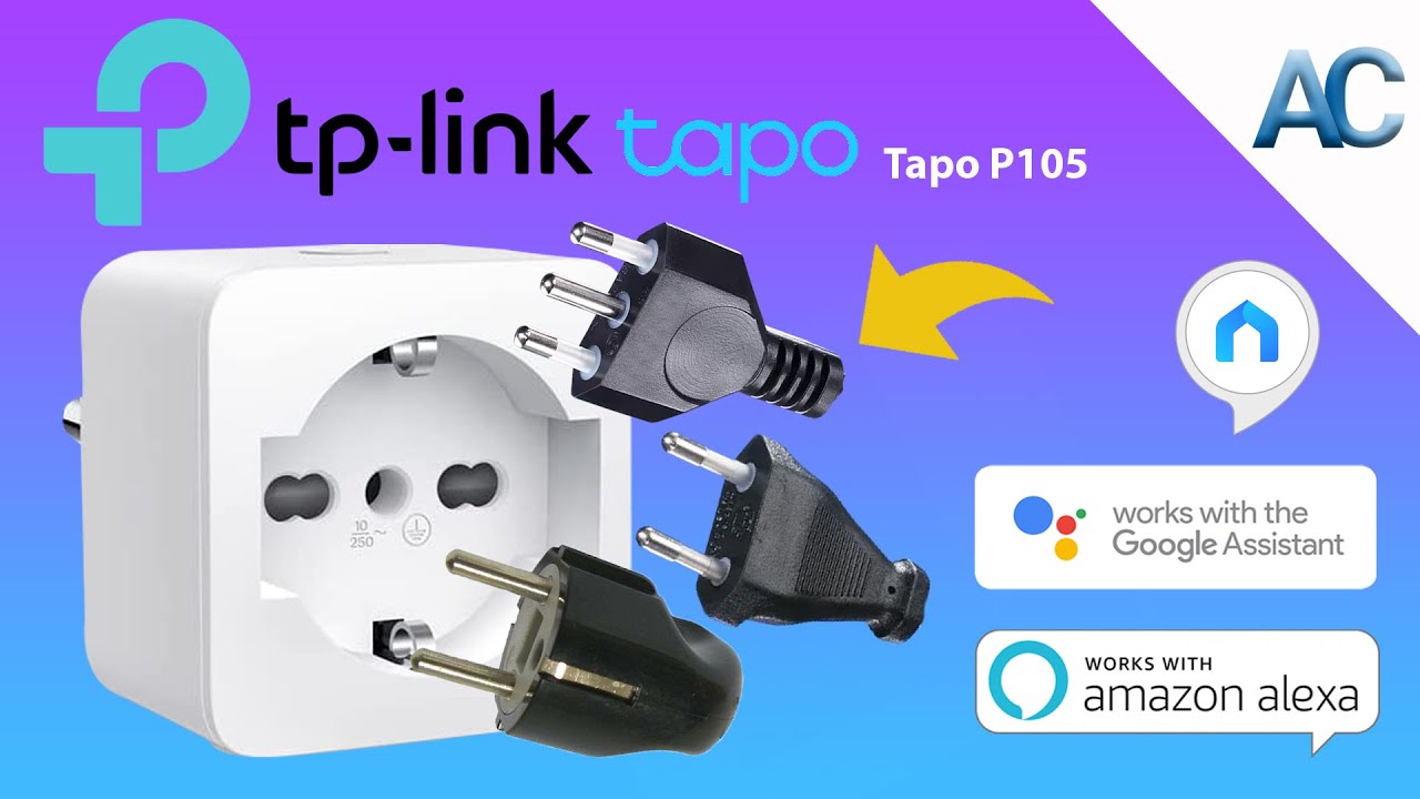 TP-Link Tapo P105 Smart Plug Linea Smart Home | Design Compatto, compatibile con ogni tipo di spina!