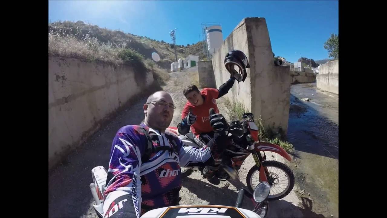tarde de motos (y bicis) por el rio de cambil 12-6-16