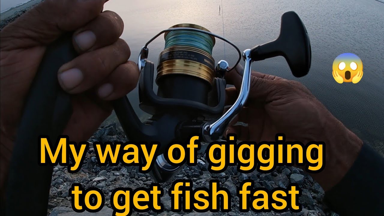 my way of jigging to get fish fast 🎣💯😱 shore fishing in fujairah