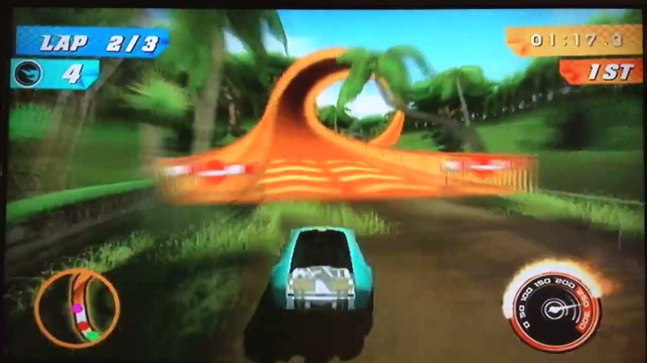 Hot Wheels Track Attack - Road Rally Rainforest - Detour Race | Whipped Creamer II