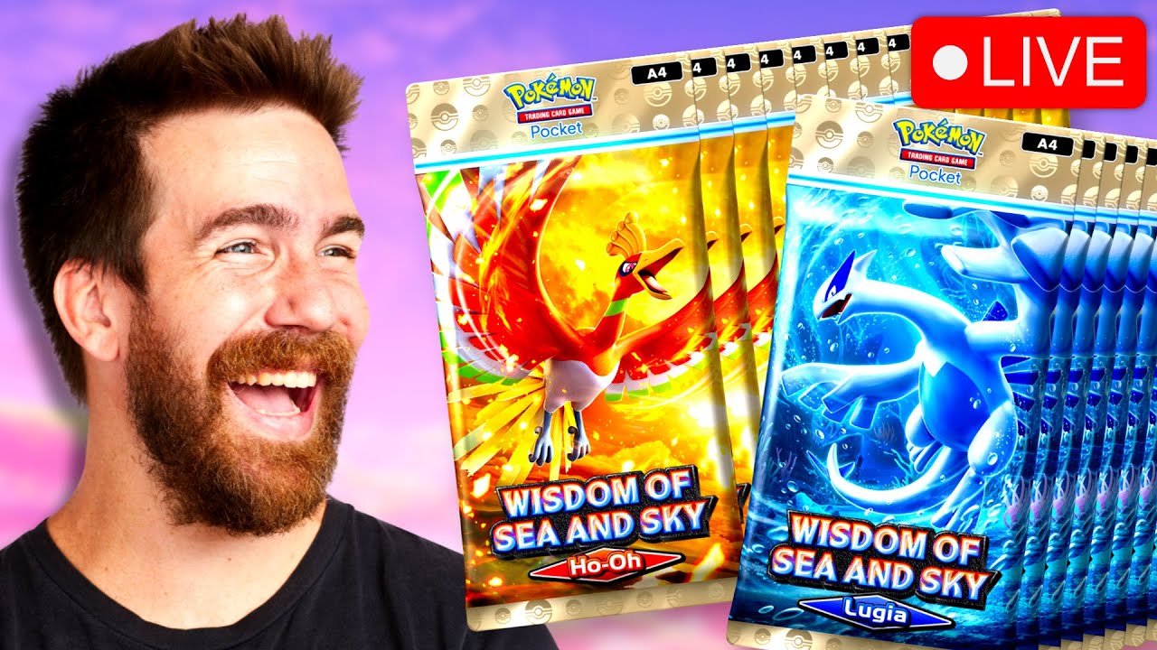 Opening 120+ *NEW* Wisdom Of Sea And Sky Packs LIVE!!! - Pokémon TCG Pocket