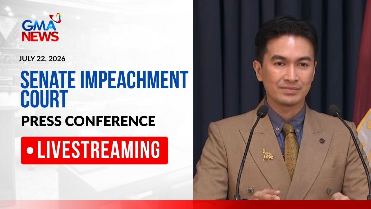 LIVE: Senate impeachment court spox Reginald Tongol presscon (July 22, 2026) -Replay | GMA News