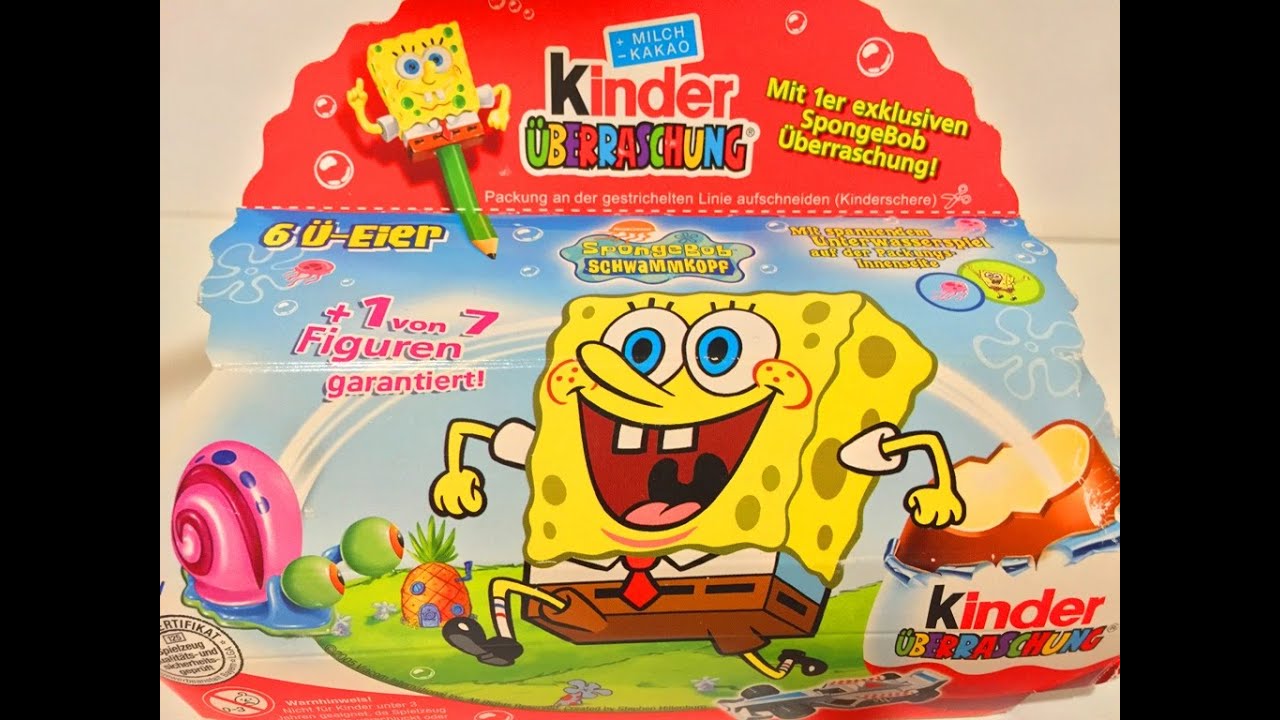 Киндер Сюрприз Губка Боб Квадратные Штаны 2005 Года!!! Kinder Surprise SpongeBob SquarePants Rare!