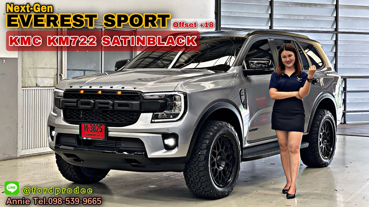 Next-Gen Everest Sport KMC KM722 Offset +18 ไม่จำเป็นต้องยก By Annie Tel.098-539-9665