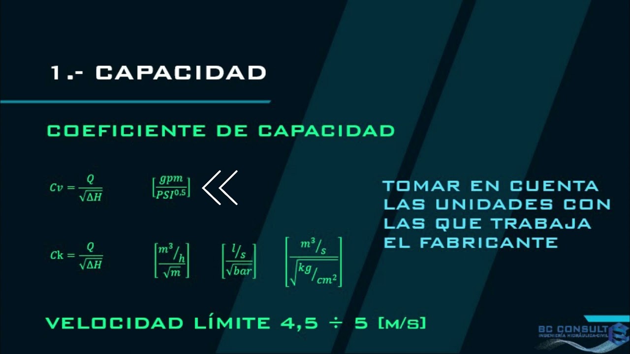 Dimensionamiento de válvulas reductoras de presión