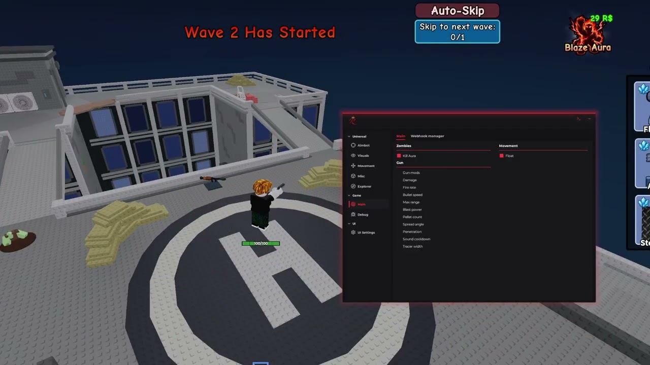 ROBLOX SURVIVE ZOMBIE ARENA СКРИПТ *БЕСПЛАТНО, БЕЗ КЛЮЧА* (АУРА УБИЙСТВА, МОДЕРНИЗАЦИЯ ОРУЖИЯ, РЕ...